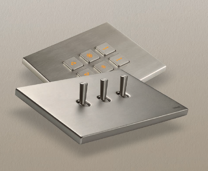 Brushed-steel premium sockets